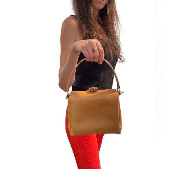 GUCCI Bamboo 2way Hand Shoulder Cross Body Leather Brown Bag - Picture 15 of 16